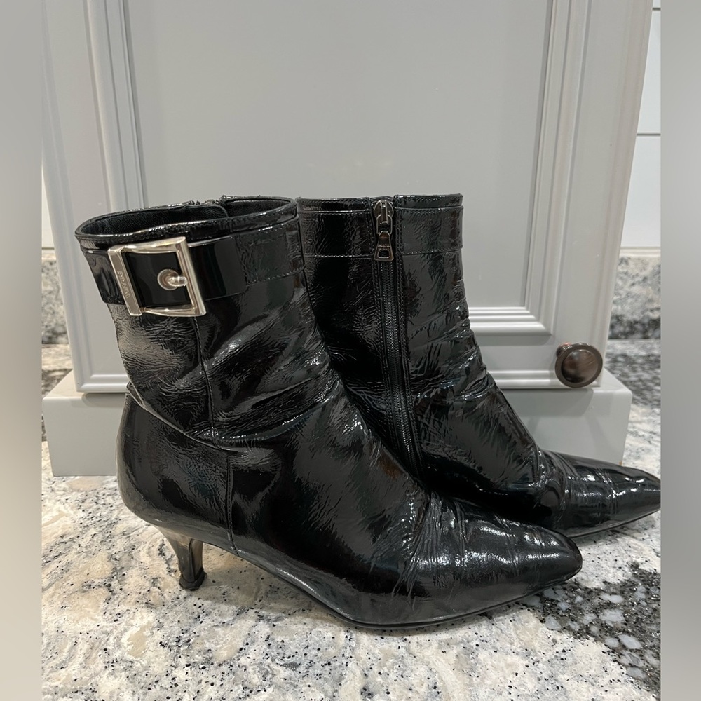 Prada Patent Leather Heeled Boots - Picture 4 of 6